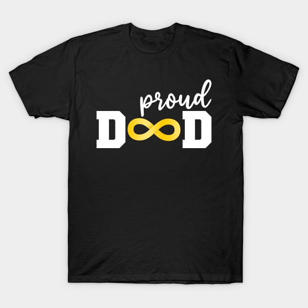 Proud Dad Autism Acceptance T-Shirt by mia_me